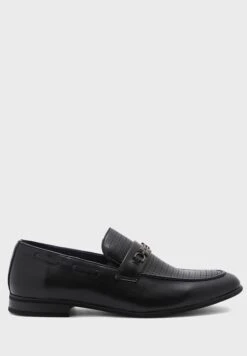 Metal Trim Saddle Formal Slip Ons