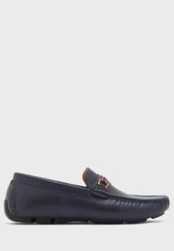 Perforated Saddle Loafers