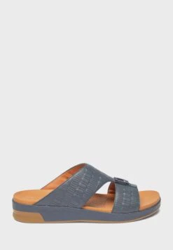 Textured Cross Strap Sandals