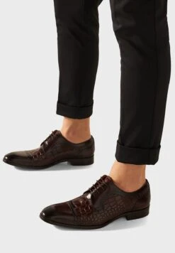 Croc Pattern Formal Lace Ups -Easy Steps Sales 2 zoom desktop 377