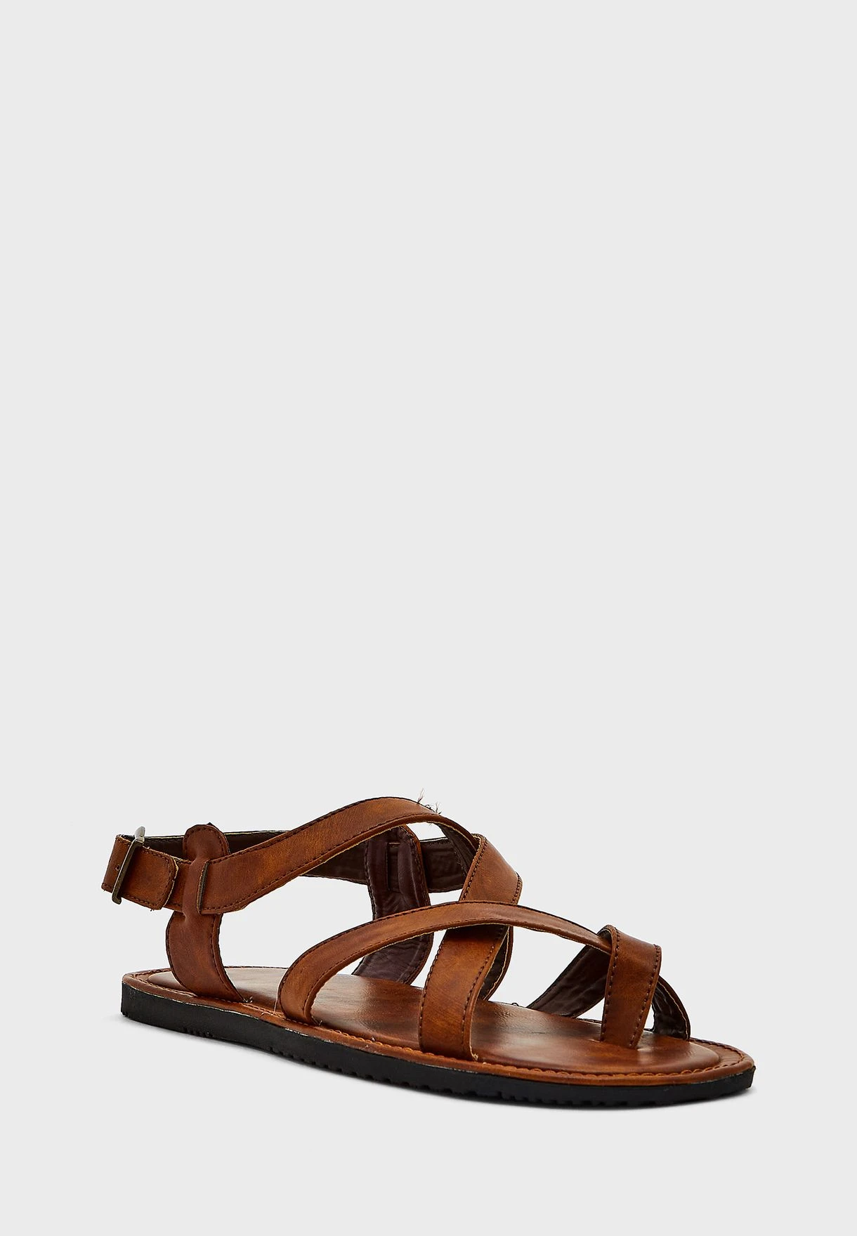 Cross Strap Sandals With Back Strap 2 Cross Strap Sandals With Back Strap - Image 2