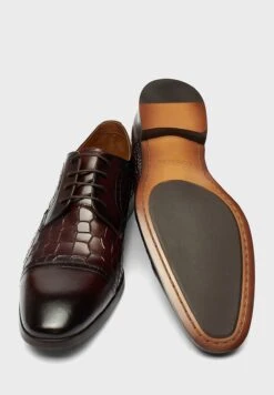 Croc Pattern Formal Lace Ups -Easy Steps Sales 3 zoom desktop 373