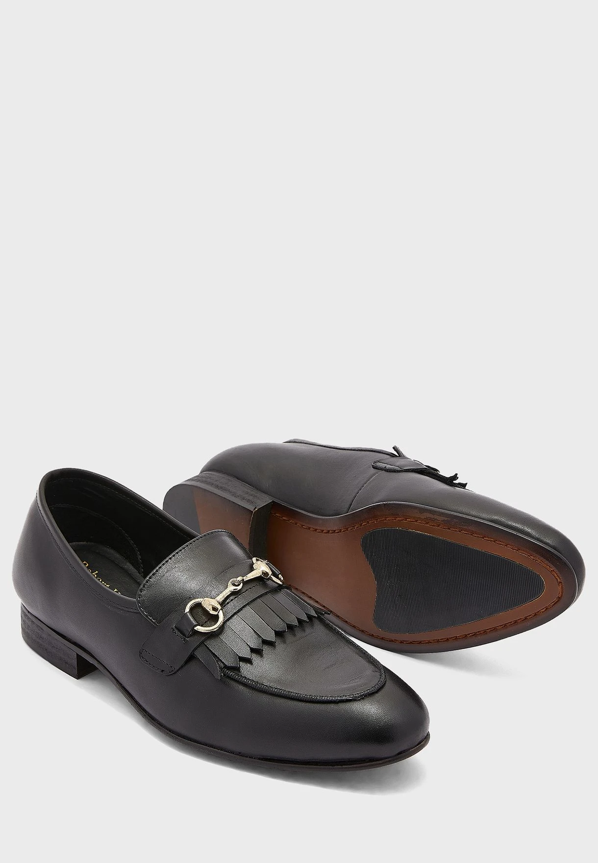 Genuine Leather Fringe Detail Slip Ons 3 Genuine Leather Fringe Detail Slip Ons - Image 3