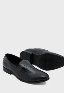 Faux Leather Ostrict Print Formal Slip Ons -Easy Steps Sales 3 zoom desktop 474