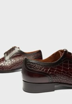 Croc Pattern Formal Lace Ups -Easy Steps Sales 4 zoom desktop 370