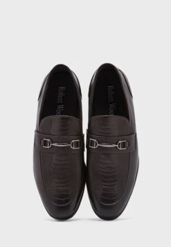 Faux Leathern Snake Print Formal Slip Ons -Easy Steps Sales 4 zoom desktop 456