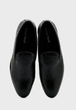 Faux Leather Ostrict Print Formal Slip Ons -Easy Steps Sales 4 zoom desktop 469