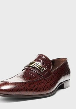 Croc Pattern Formal Slip Ons -Easy Steps Sales 4 zoom desktop 520