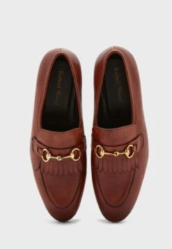 Genuine Leather Fringe Detail Slip Ons -Easy Steps Sales 4 zoom desktop 524