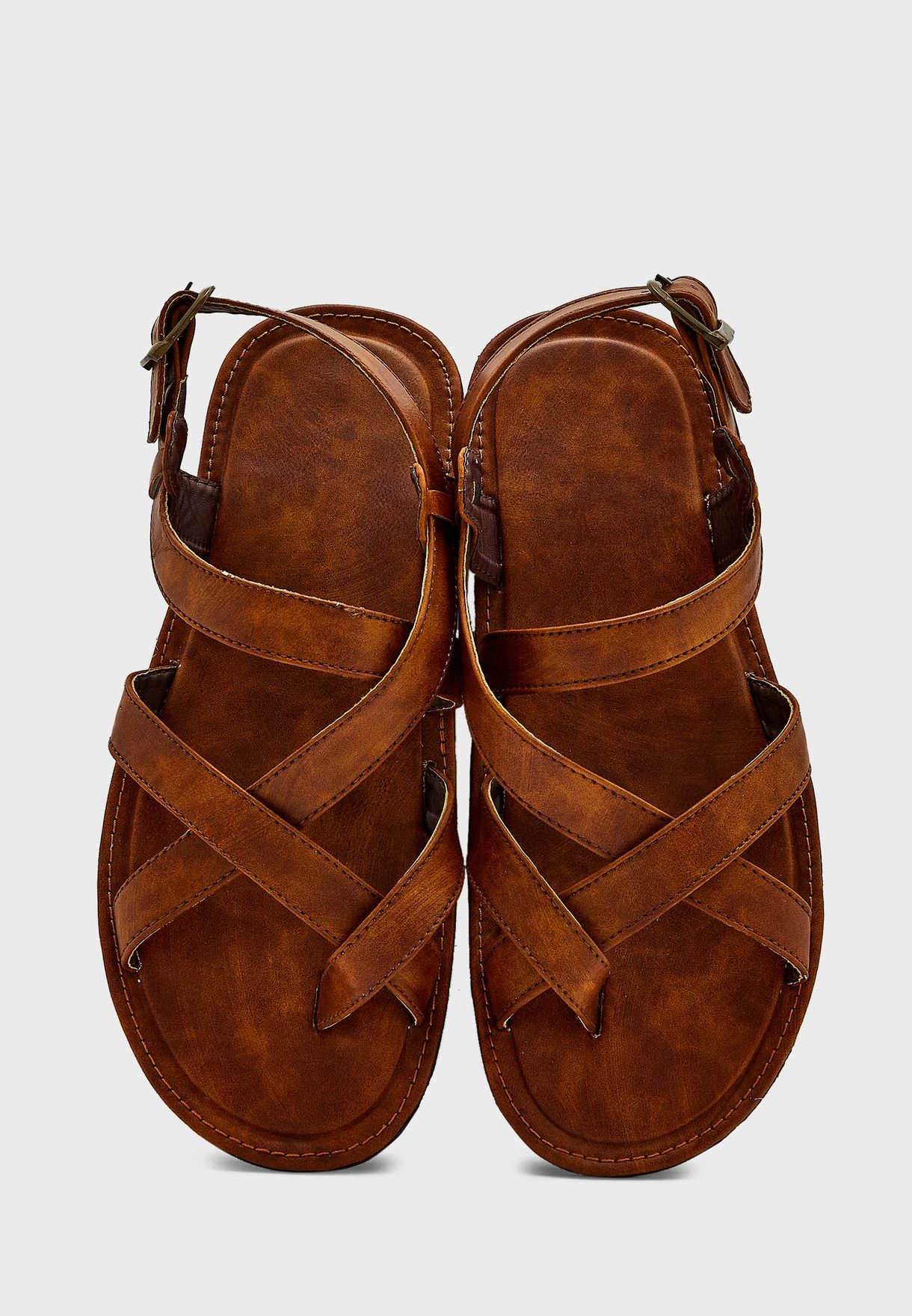 Cross Strap Sandals With Back Strap 4 Cross Strap Sandals With Back Strap - Image 4